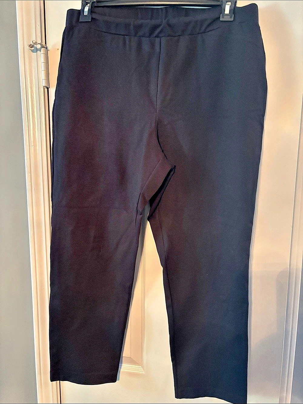 Michael Kors Pull On Elastic Waist Black Pants